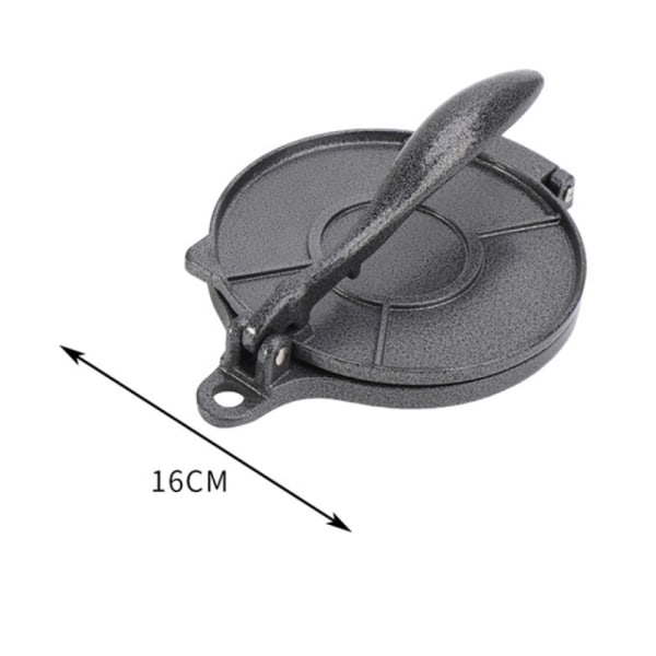 Tortillapuristin taikinapuristus MUSTA 20cm 20cm Black 20cm-20cm