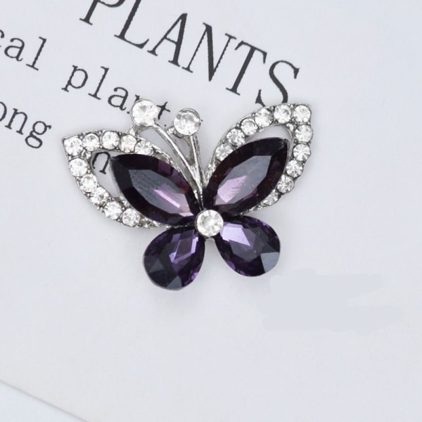 10 stk Butterfly Smykker Tilbehør Kostyme Dekorasjon LILLA purple