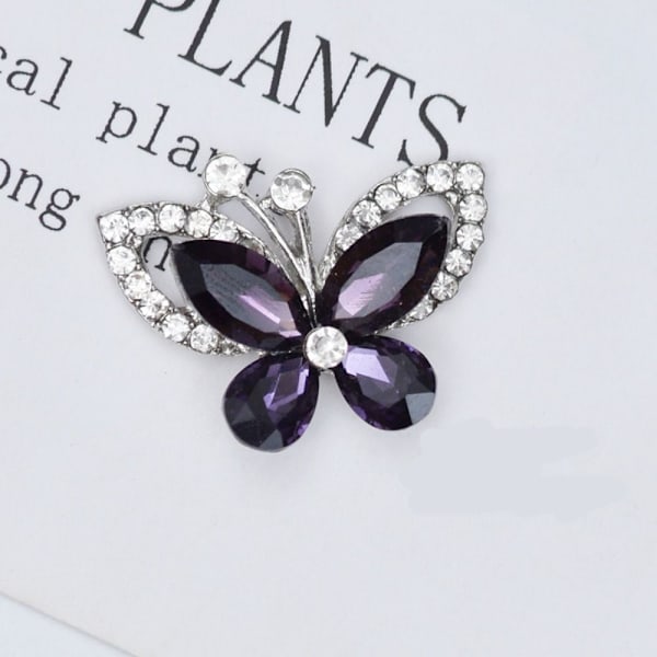 10st Butterfly Smycken Tillbehör Kostymdekoration LILA purple