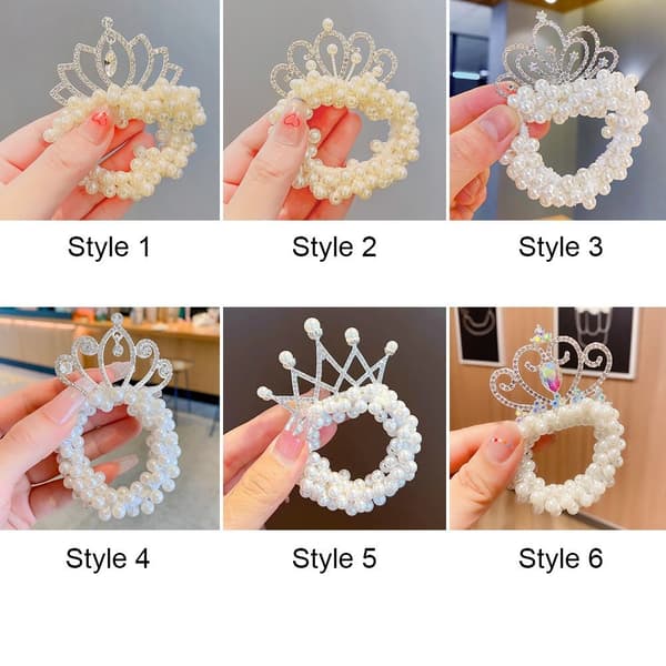 4ST Kronprinsessans hårrep Elastiska hårband STYLE 2 STYLE 2 Style 2