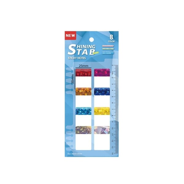 3 stk Laser Sticky Notes Memo Pad Tabs A A A