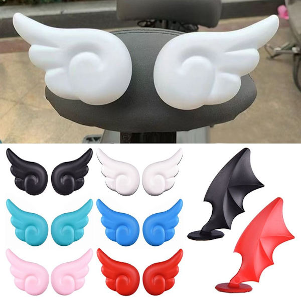 2 kpl kypärän koristelu Angel Devil Wings -tarrat BLACK DEVIL black devil wings-devil wings