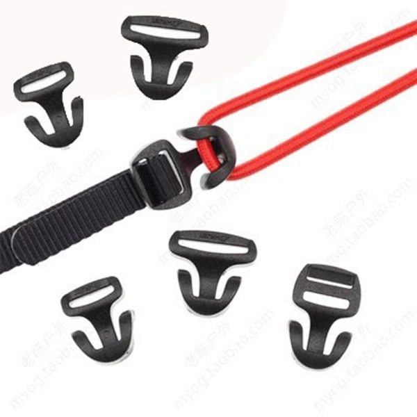10 st Tältrep Spänne Pil Sladd Krok 10MM INTE JUSTERBAR EJ 10mmNot Adjustable