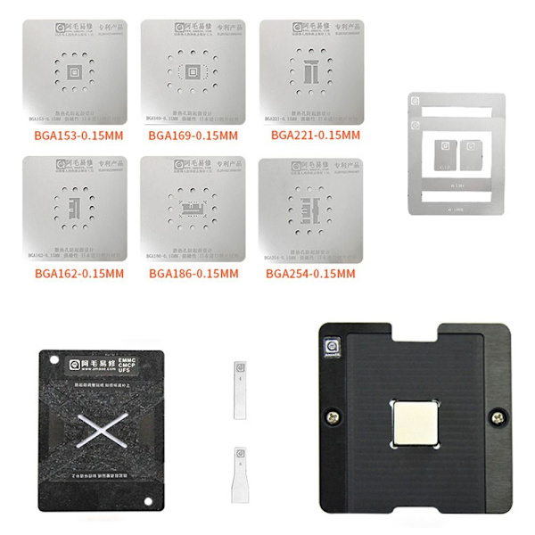 EMMC Jig Platform Reballing Stencil Location Board