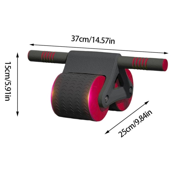 Abdominal Wheel Automatisk Rebound Bukhjul RÖTT Red