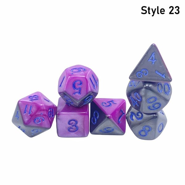 7 stk/sett DND-terninger polyedriske terninger STYLE 23 STYLE 23 Style 23