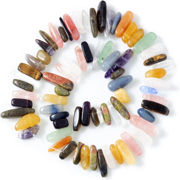 75 st Teardrop Beads Borrade stenar Assorted