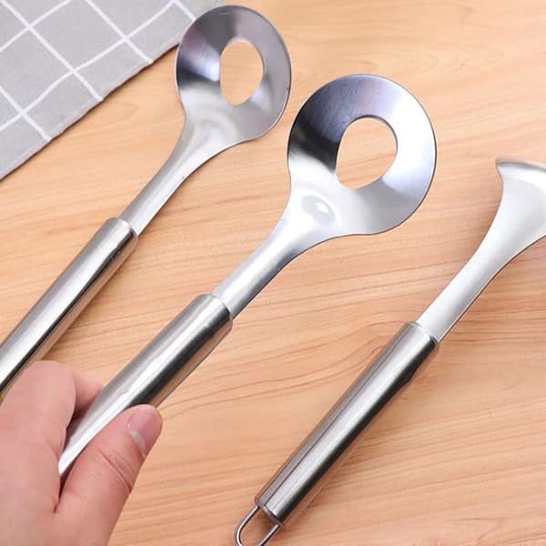 Ris-kött Dumplings Maker Rund Skopa Squeeze Spoon