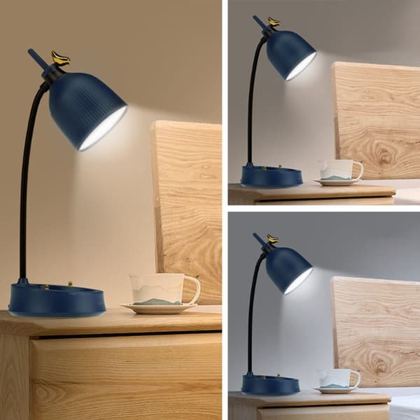 LED-blomst skrivebordslampe Bordlys RØD B B Red B-B