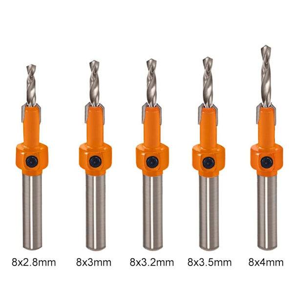 Boreværktøj til træbearbejdning 8X3MM 8x3mm