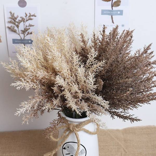 2 Stk Hvede Halm Blomster Blomsterdekoration BRUN Brown