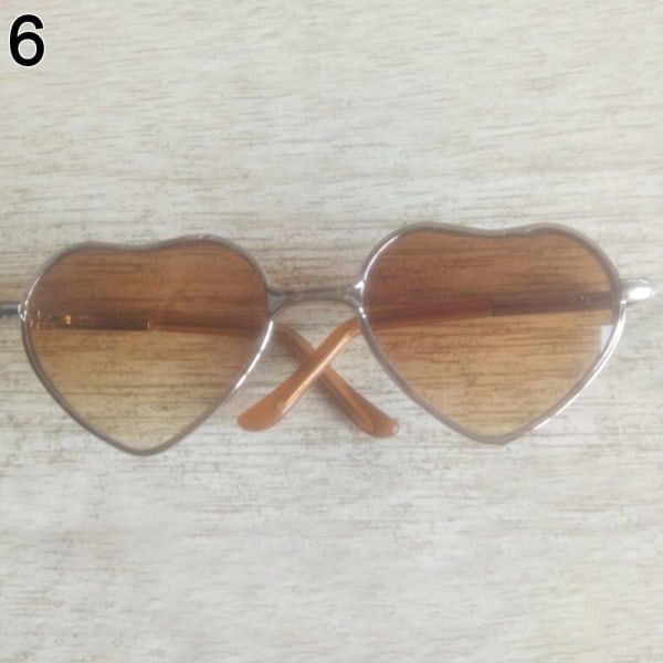 Cute Heart Frame Plush Doll Eyeglasses 6 6 6