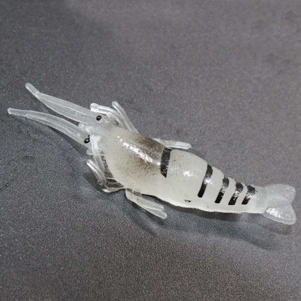 10 STK Fiskeluker Rekelokk HVIT MED KROK MED KROK white with hook-with hook