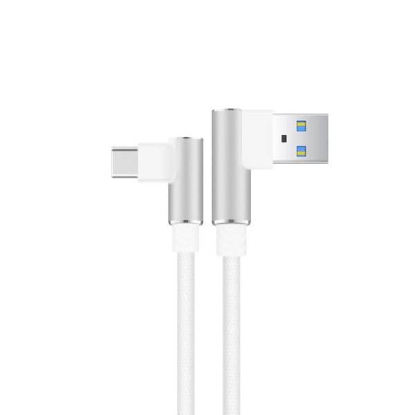 2 stk Datakabel Ladekabel HVIT TYPE C TYPE C White Type C-Type C