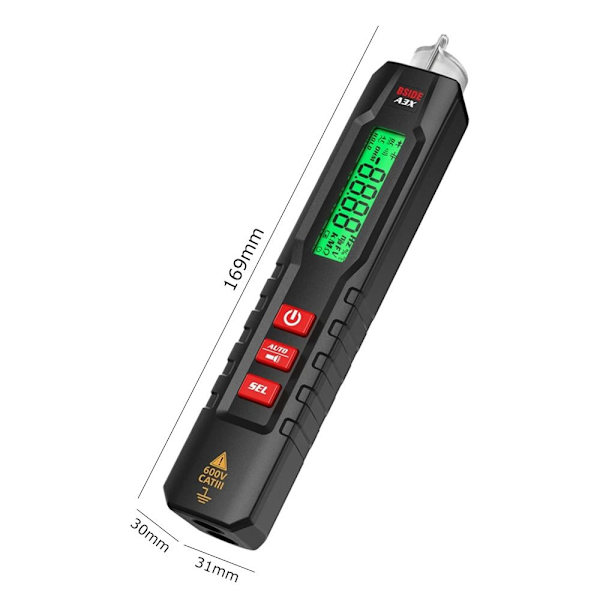 Spenningsdetektor Tester DC AC Digital Multimeter A3X A3X A3X