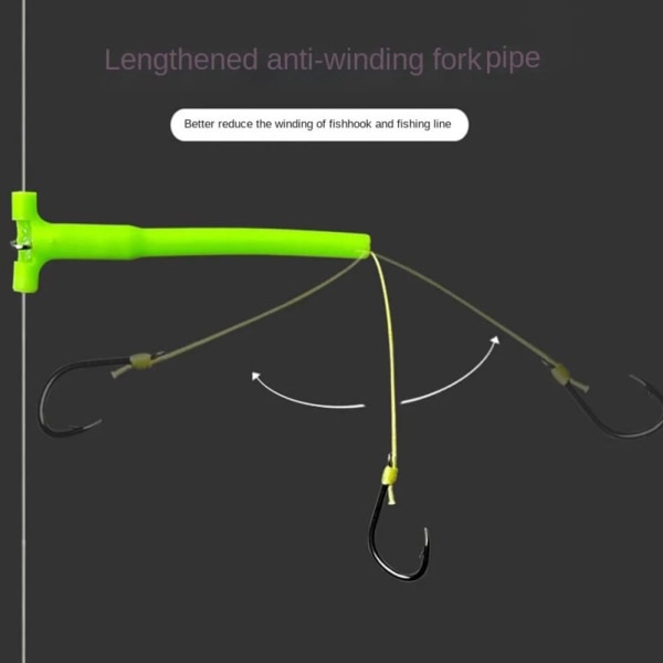 1 æske Anti-tangle Tandem fiskekroge Tandem fiskekroge 11 11