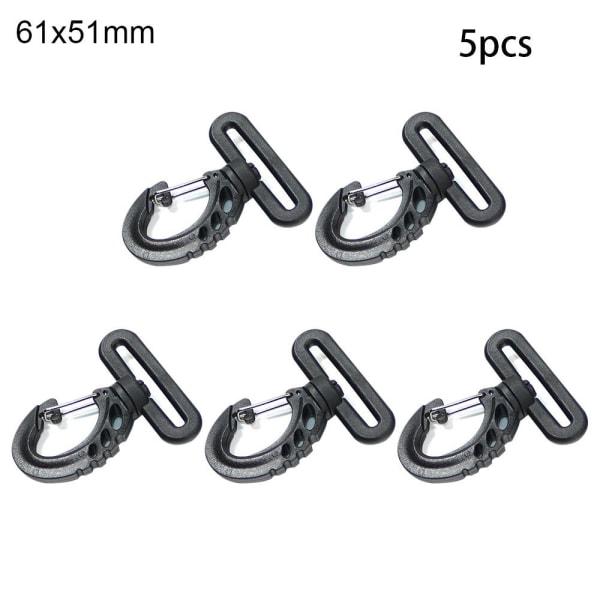 5 kpl Lobster Carabiner Spring Quickdraws Clip 61X51MM 61x51mm