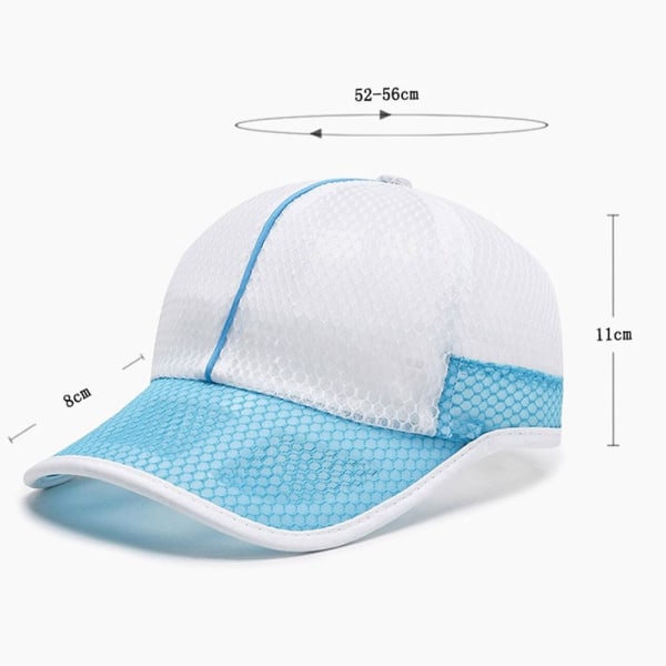 Solbeskyttende Caps Full Mesh Hats SKY BLUE sky blue