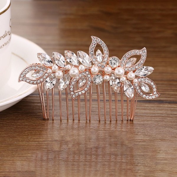 Bryllupshårkamme Brudehårnåle Crystal Tiara