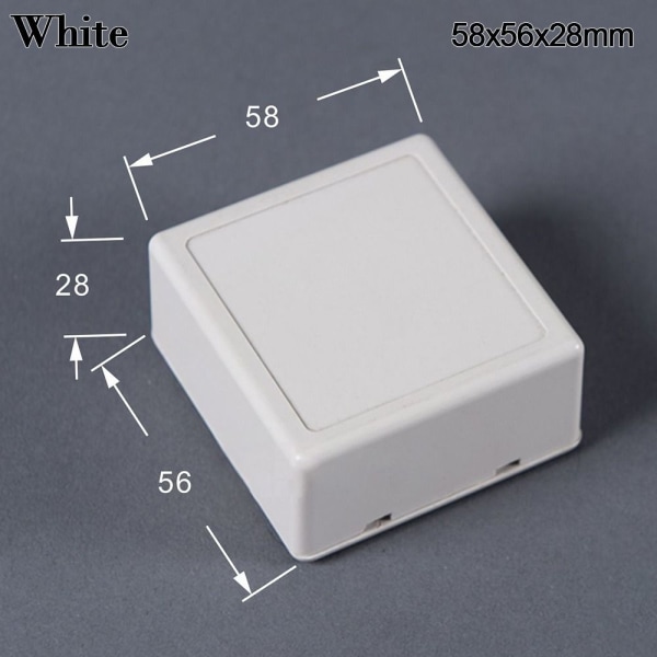 Elektroninen projektilaatikko vedenpitävä cover Project WHITE 58X56X28MM White 58x56x28mm