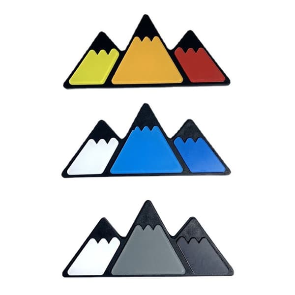 3 Grillemblem Emblem GRÅ Grey