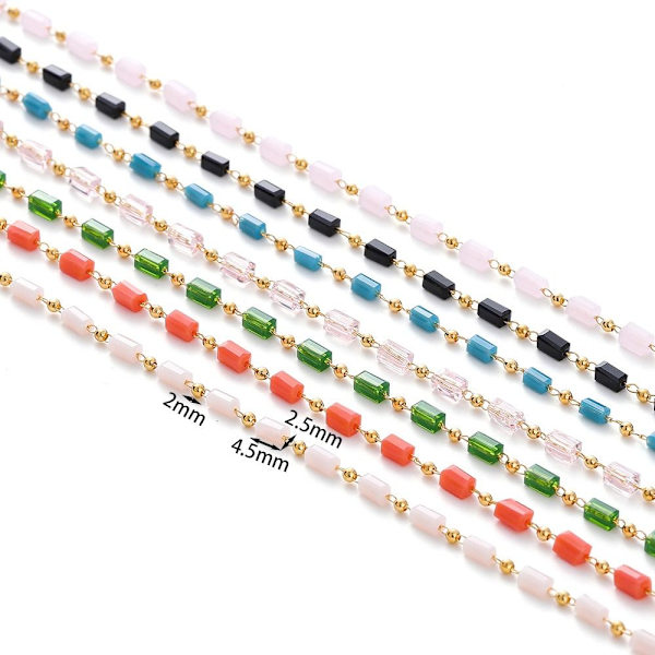 1 Meter Cube Beads Chains Bead Chain TRANSPARENT transparent