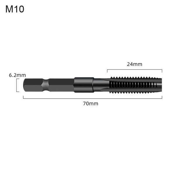 Rett spalteboring Drill Tap Tapping M10 M10 M10