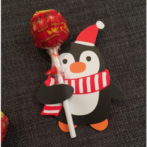 Joulukortti Lollipop Card PENGUIN PENGUIN Penguin