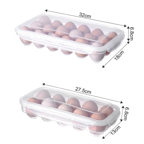 Æggeholder Æsker Æg Køleskab Beholder 10GRIDS 10GRIDS 10Grids