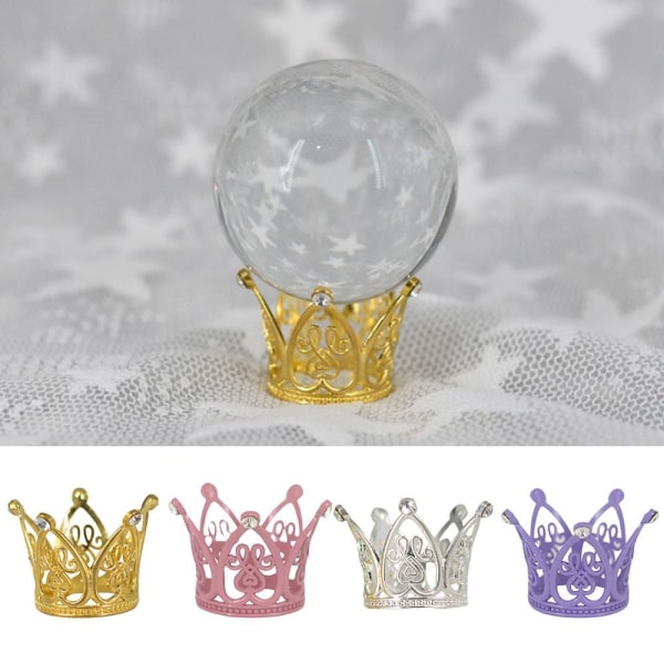 Crystal Ball Base Glas Kugle Holder GULD Gold