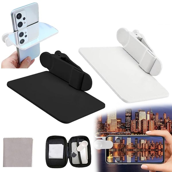 Kamera Spegel Reflektion Clip Kit Telefon Reflektion Kamera Clip white