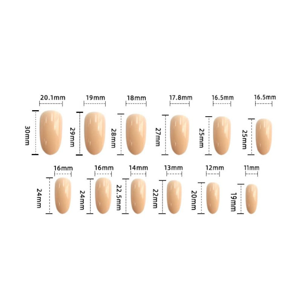 Jul franske falske negle False Nail 2 2 2