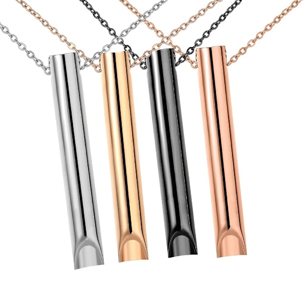 Mindful Breathing Necklace Mindful Anapana Breathing Necklace silver