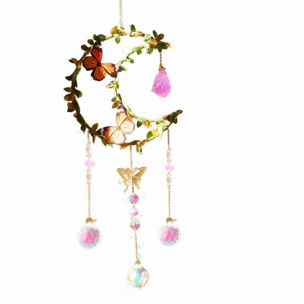 Crystals Wind Chime Sun Catcher MOON 2 MOON 2 Moon 2