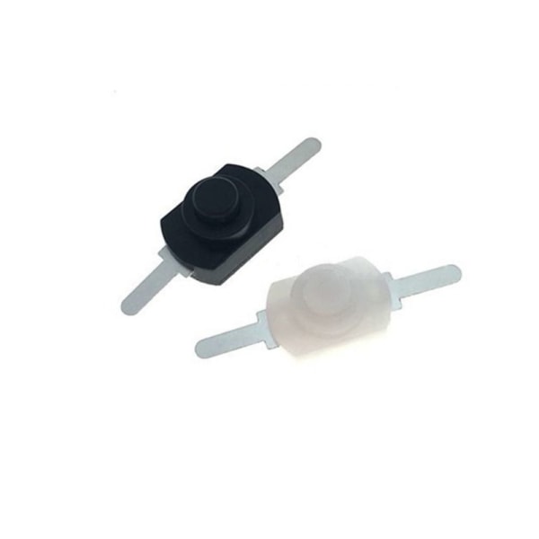 Tryckknappsomkopplare Ficklampomkopplare VIT white