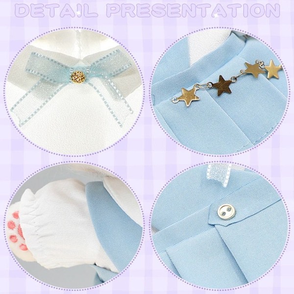 Doll Clothes T-paita Mekko VAALEENSININEN Light Blue