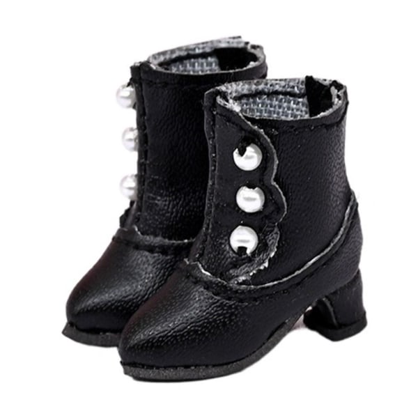 1 par dockskor Mini High Top Boots SVART black