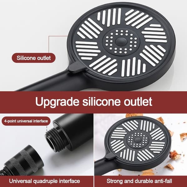Dusjhode Vannbesparende sprinkler SVART black