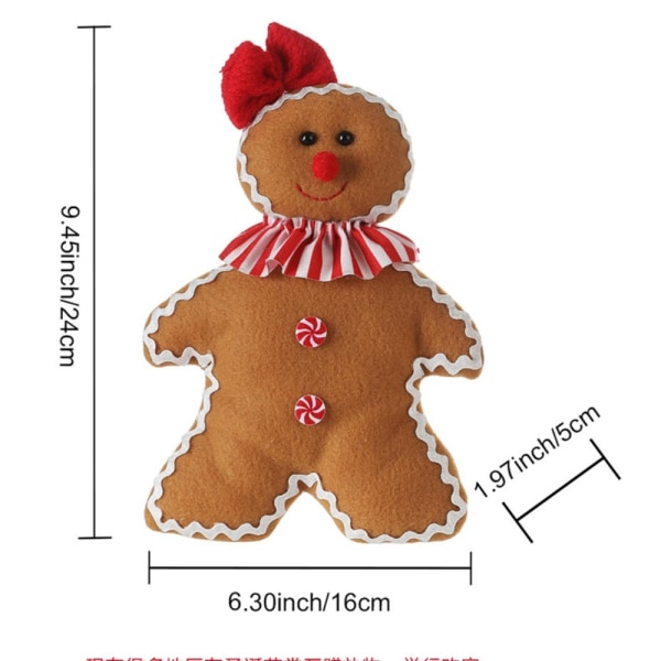 Gingerbread Man Doll Pehmojalkanuket B B B