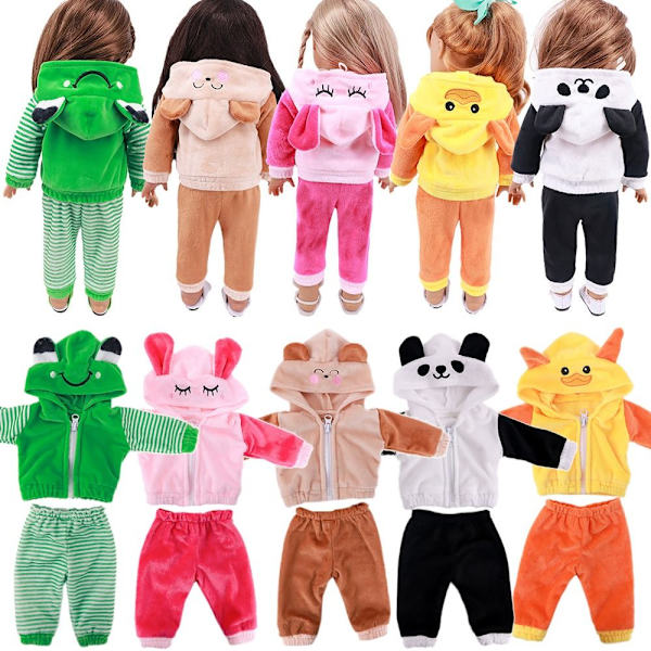 Nukke Vaatteet Hupparit Housut Set RABBIT RABBIT rabbit