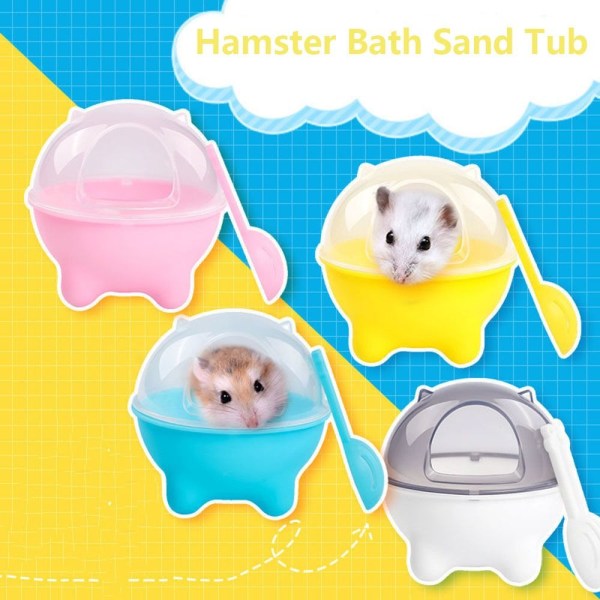 Hamsterbad Sandbadekar Dyrebadekar HVIT White