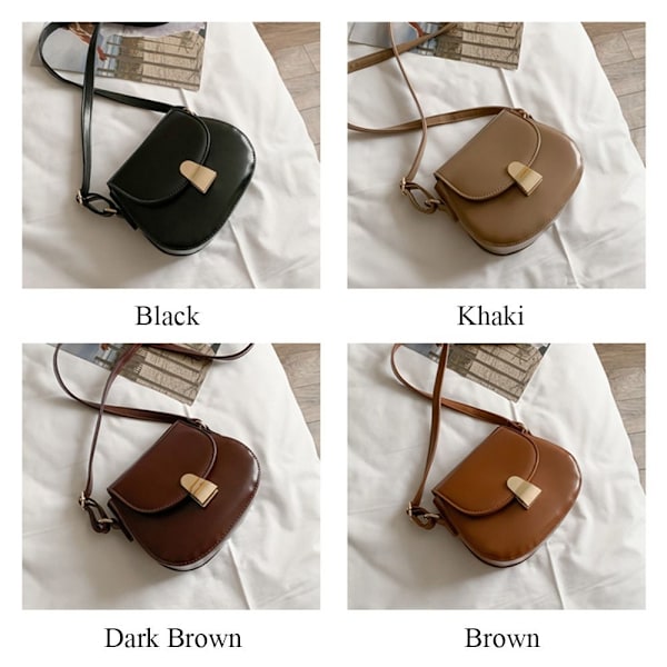 Messenger axelväska Crossbody väska BRUN brown