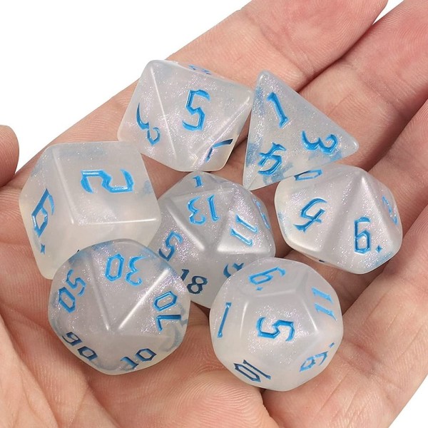 7 kpl / set DND Dice Polyhedral Dice 04 04 04