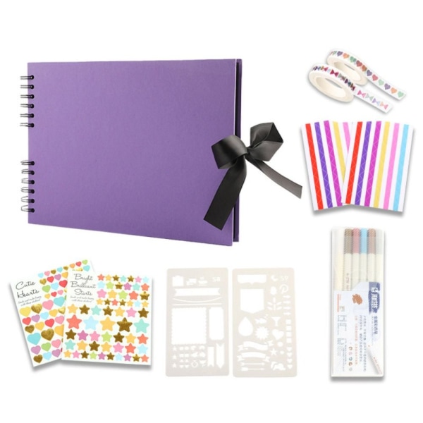 Scrapbog fotobog SORT Black