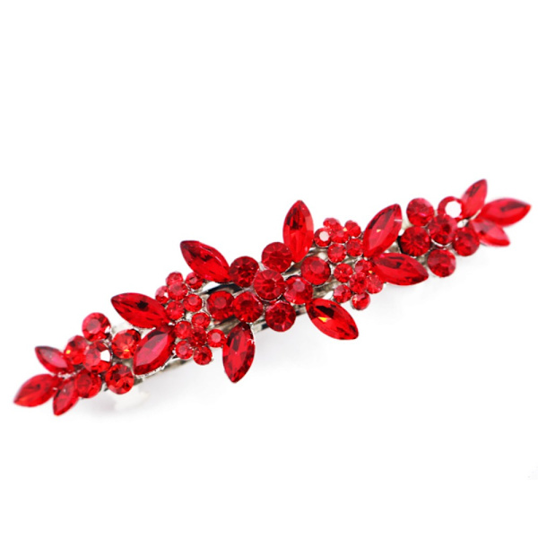 Krystallhårklemme Rhinestone-hårnåler 4 4 4