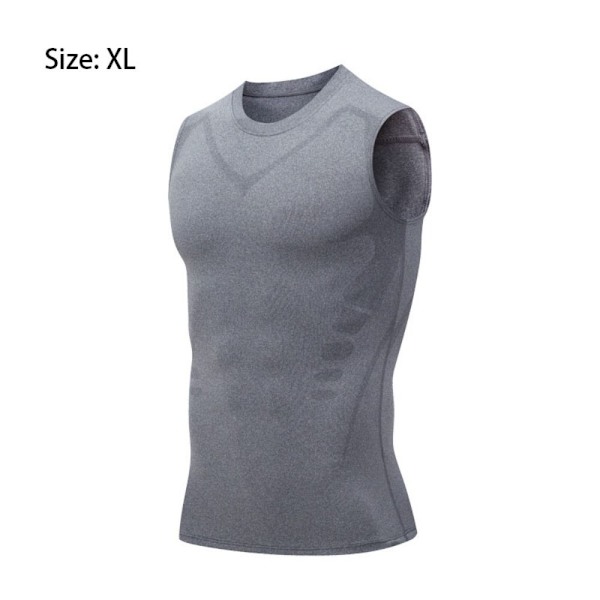 Ionic Shaping Vest Sports Hudtætte Veste GRÅ XL grey XL