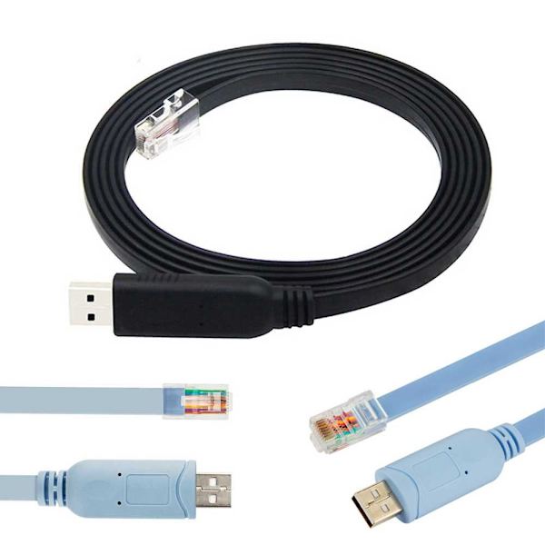 1,8M USB till RJ45 för Cisco USB -konsolkabelkonsol blå