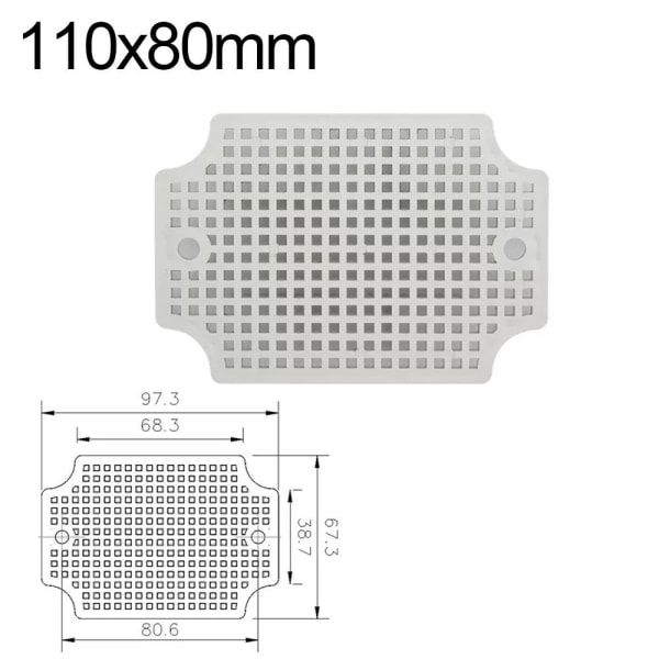Bunnplate Honeycomb Gitterplate 130X80MM 130x80mm