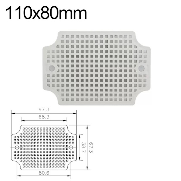 Pohjalevy hunajakennoruudukkolevy 110X80MM 110x80mm