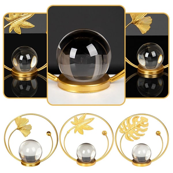 Turtle Back Leaf Display Holder Crystal Ball Basse 2 2 2
